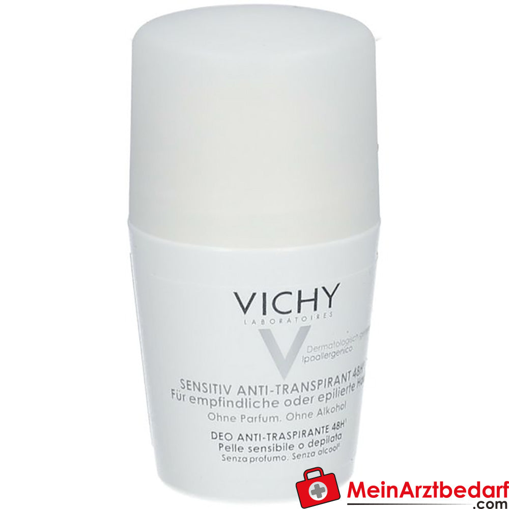 VICHY Deodorant Sensitiv Anti-Transpirant 48h Roll-on, 50ml.
