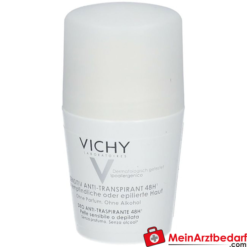 VICHY Deodorant Sensitiv Anti-Transpirant 48h Roll-on, 50ml.