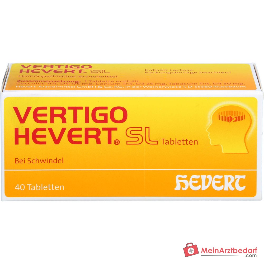 Hevert Vertigo SL Tabletten, 40 st.