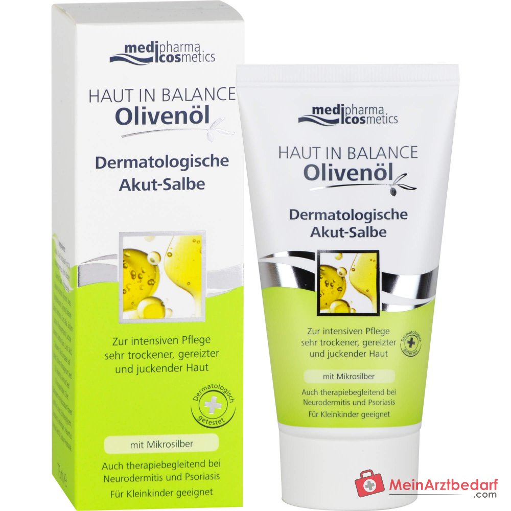 medipharma cosmetics Haut in Balance Olivenöl Dermatologische Akut-Salbe, 75 ml