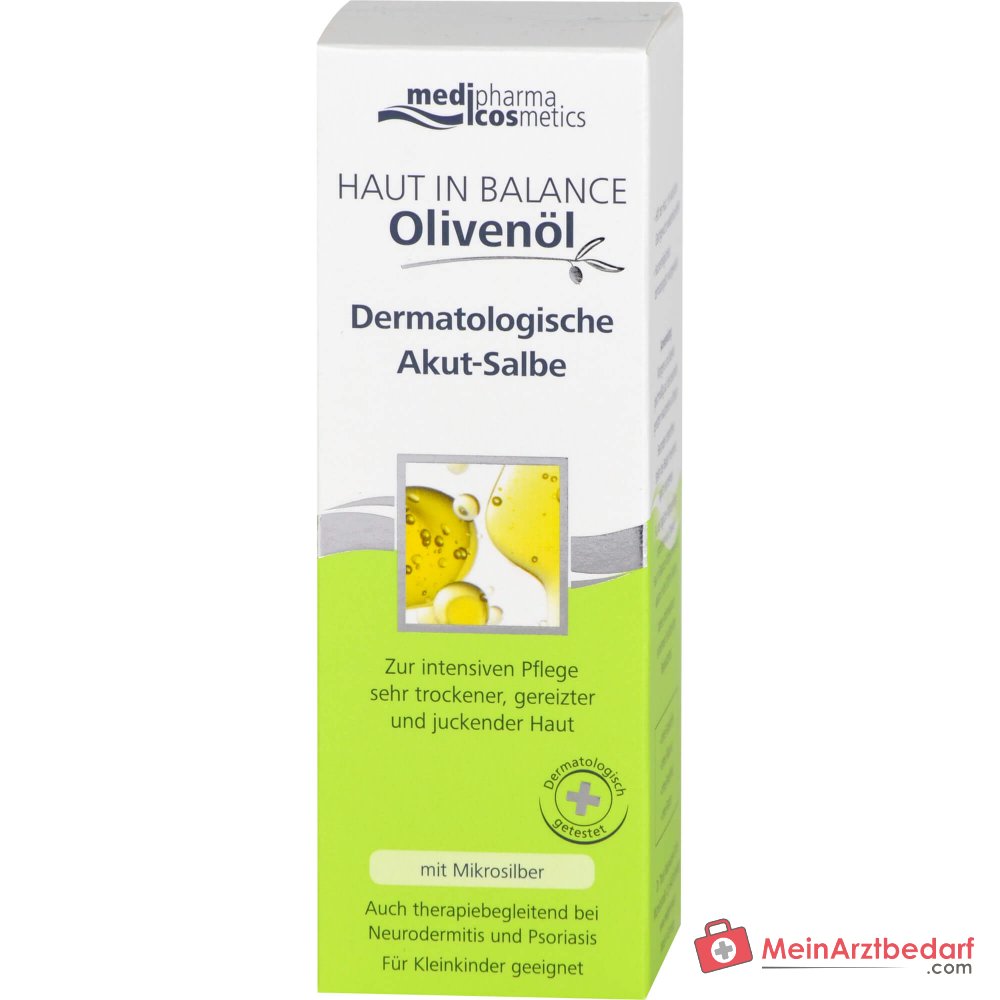 medipharma cosmetics Piel en Balance Aceite de Oliva Pomada Dermatológica Aguda, 75 ml