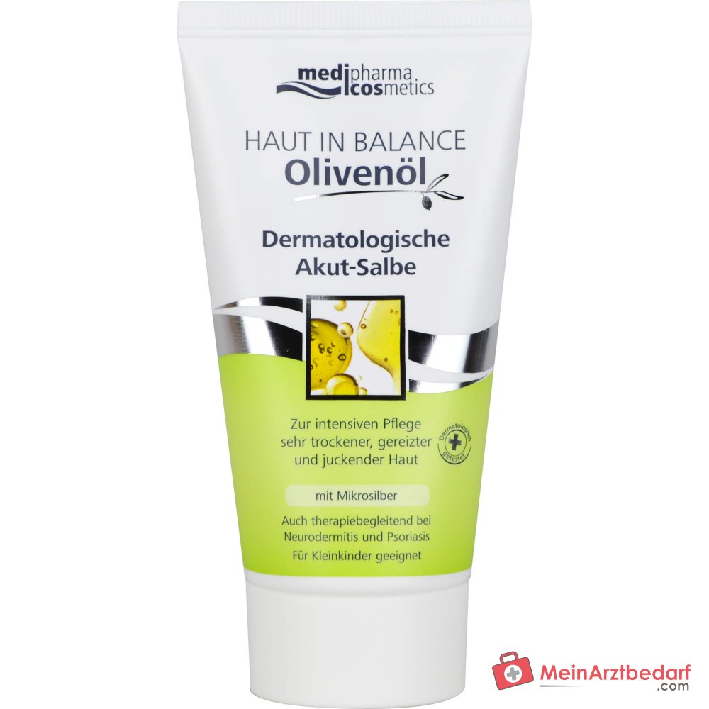 medipharma cosmetics Piel en Balance Aceite de Oliva Pomada Dermatológica Aguda, 75 ml