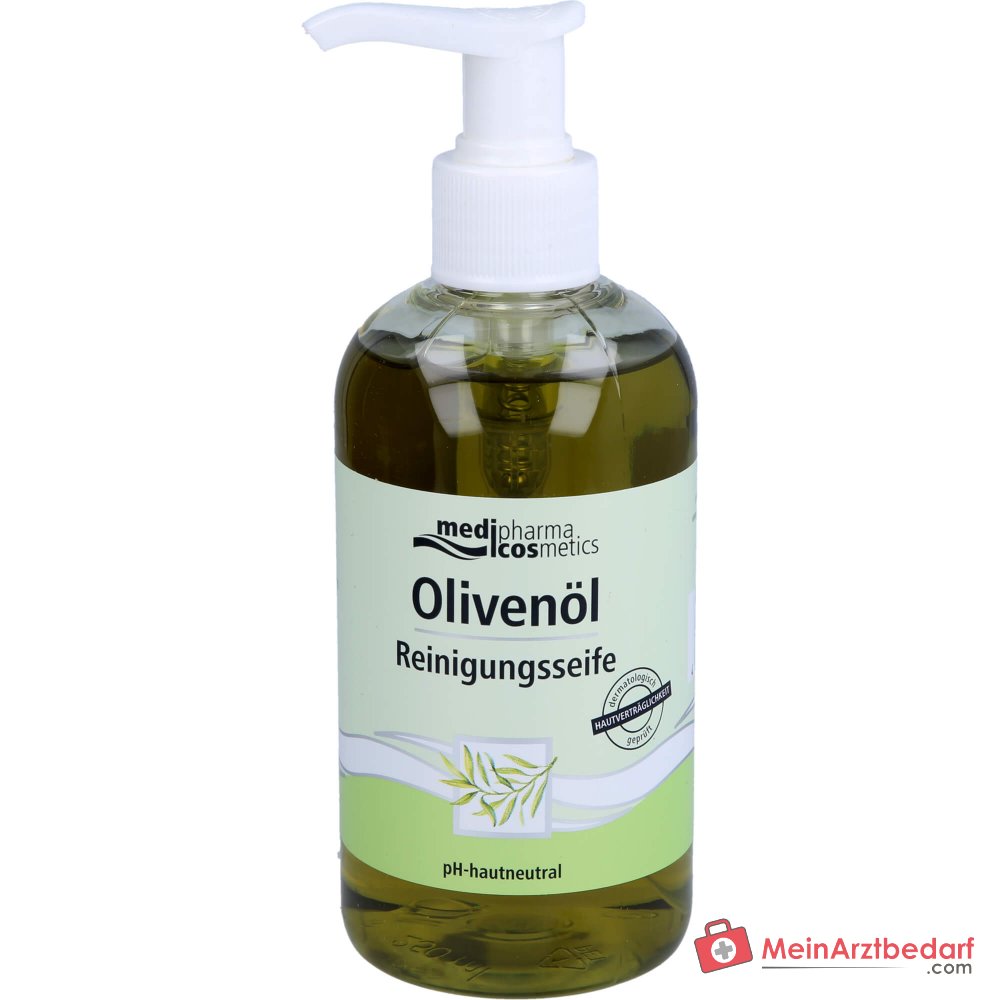 medipharma cosmetics Jabón limpiador de aceite de oliva, jabón líquido, 250 ml