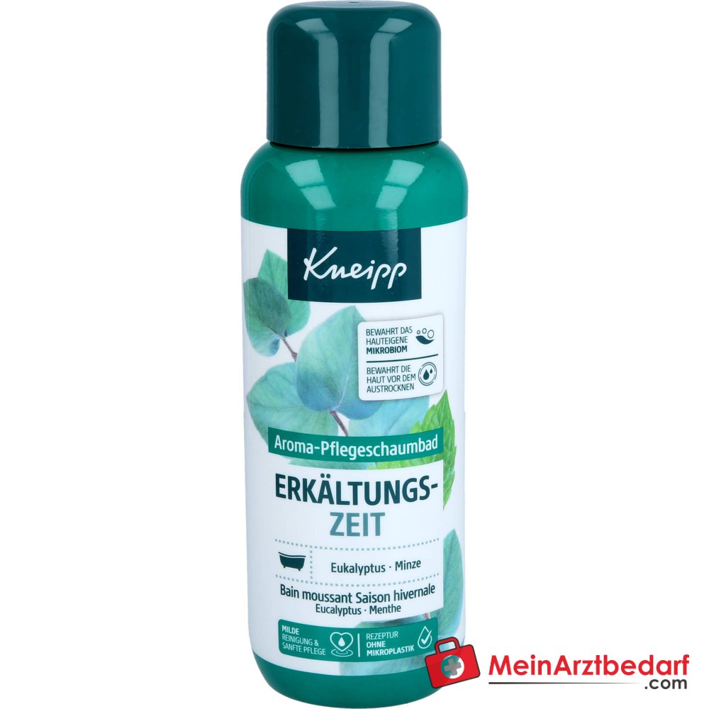 Kneipp Aroma-Pflegeschaumbad Erkältungszeit Eukalyptus & Minze, 400 ml.
