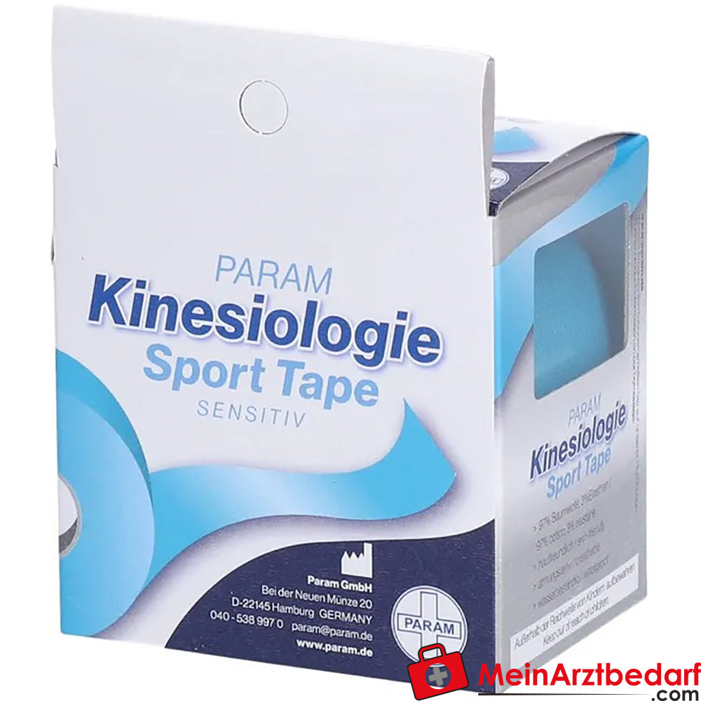 PARAM Kinesiologie Sport Tape 5 cm x 5 m blau, 1 St..