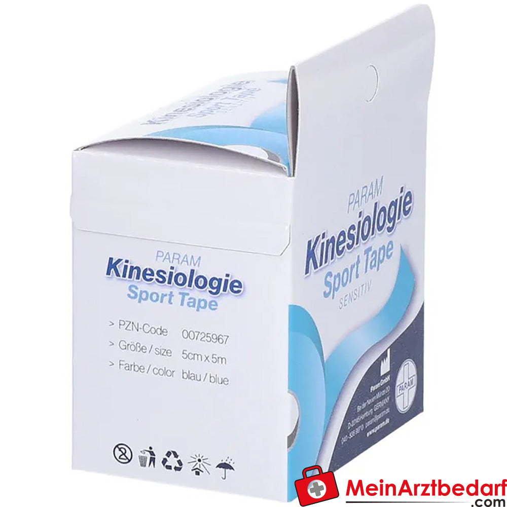 PARAM Kinesiologie Sport Tape 5 cm x 5 m blau, 1 St..