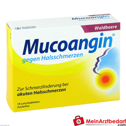 Mucoangin gegen Halsschmerzen Waldbeere.
