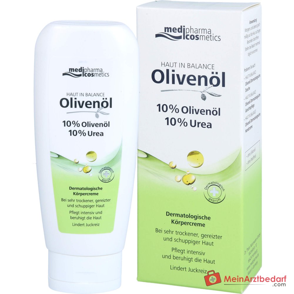 medipharma cosmetics Haut in Balance Olivenöl Dermatologische Körpercreme, 200 ml