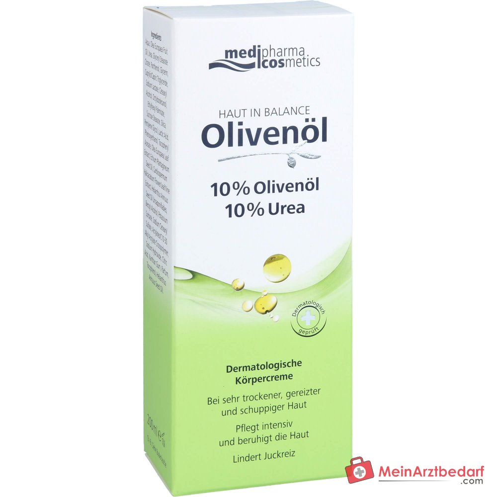 medipharma cosmetics Haut in Balance Olivenöl Dermatologische Körpercreme, 200 ml