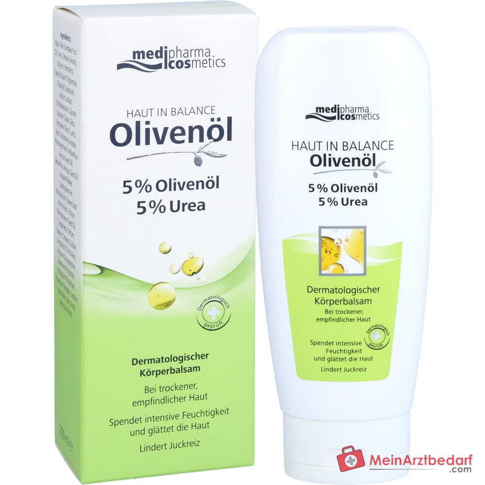 medipharma cosmetics Haut in Balance Olivenöl Dermatologischer Körperbalsam, 200 ml