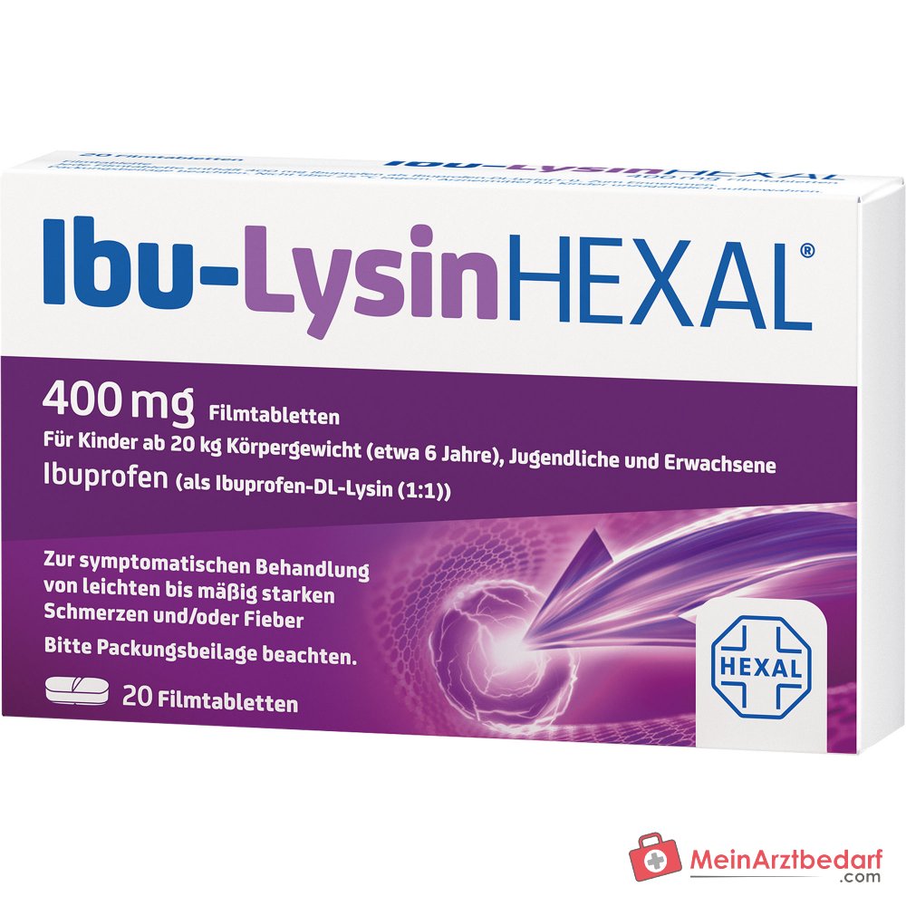 HEXAL Ibu-Lysin Ibuprofeno Lisinato Comprimidos