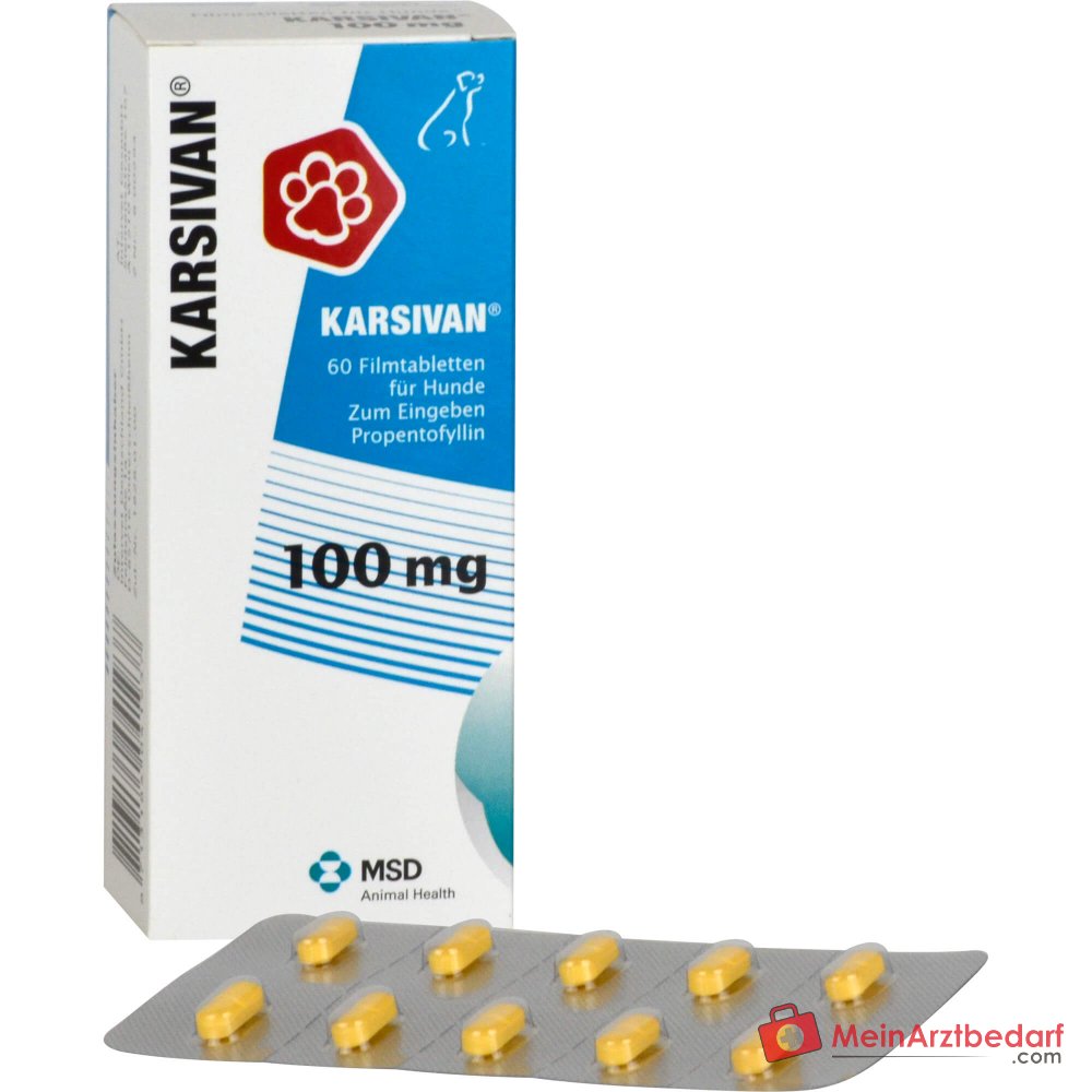 Karsivan 100 vet Propentofyllin 100 mg Tabletten 60 Stück