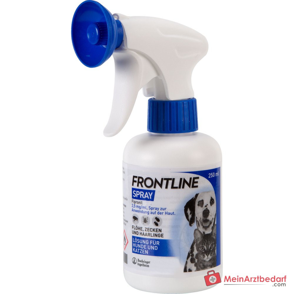 Frontline Fipronil Spray per applicazione cutanea per cani e gatti, 250 ml