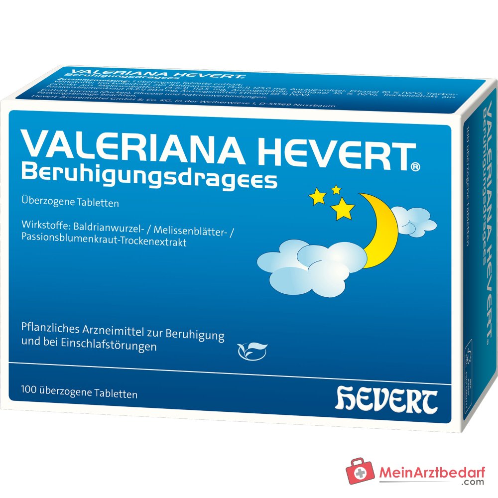 Hevert Valeriana Beruhigungsdragees überzogene Tabletten, 100 Stück