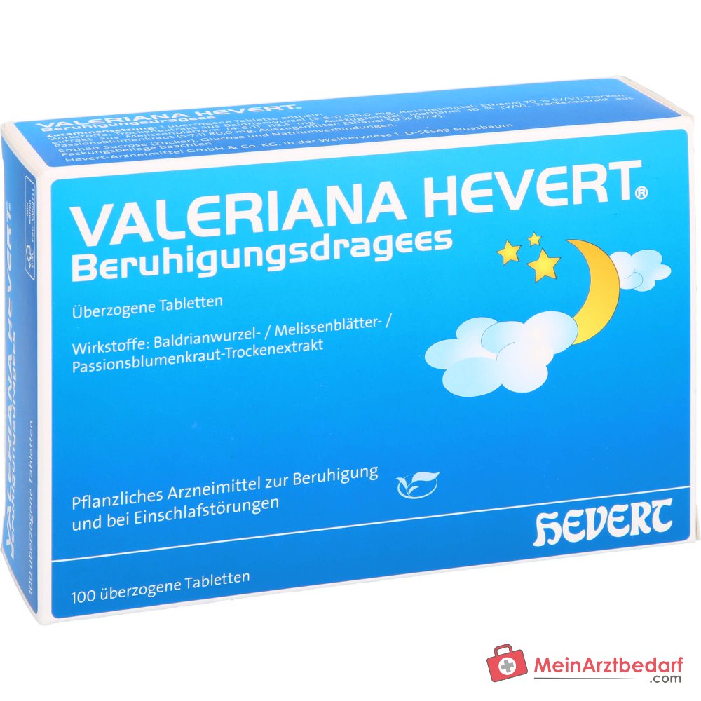Hevert Valeriana Beruhigungsdragees überzogene Tabletten, 100 Stück