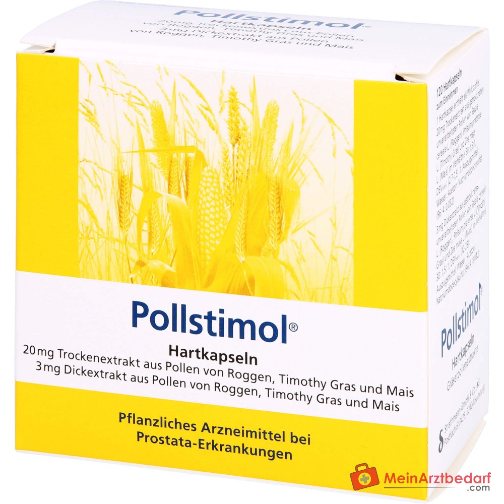 Pollstimol, gélules dures, 23 mg de mélange d'extraits de pollen de graminées, 60 pcs.