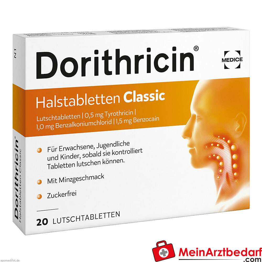 Dorithricin Halstabletten Classic 0,5mg/1,0mg/1,5mg.