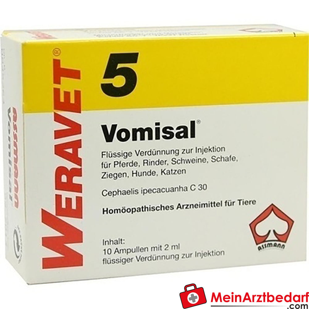 Vomisal 5 vet 4X10X2 ml.