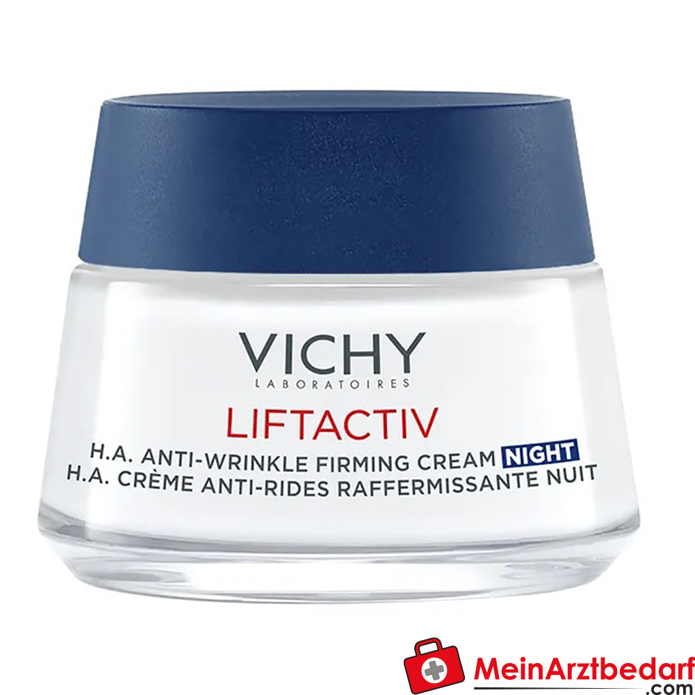 Vichy Liftactiv Hyaluron Anti-Falten & Straffheit Creme Nachtcreme: Straffende Anti-Aging-Nachtcreme mit Hyaluronsäure, 50ml.