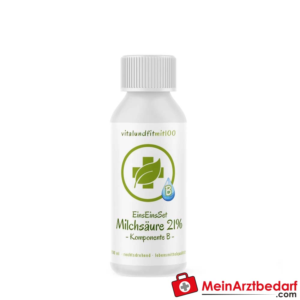 21 % L(+)- Milchsäure (rechtsdrehend) 100 ml HDPE.