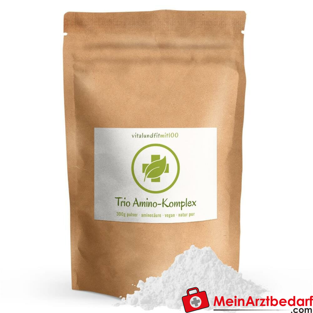 Trio Amino-Komplex: L-Arginin + L-Ornithin + L-Lysin Pulver 300 g.