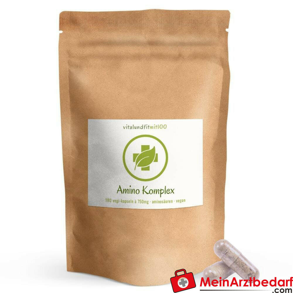Amino Komplex Kapseln 180 Stück à 750 mg.