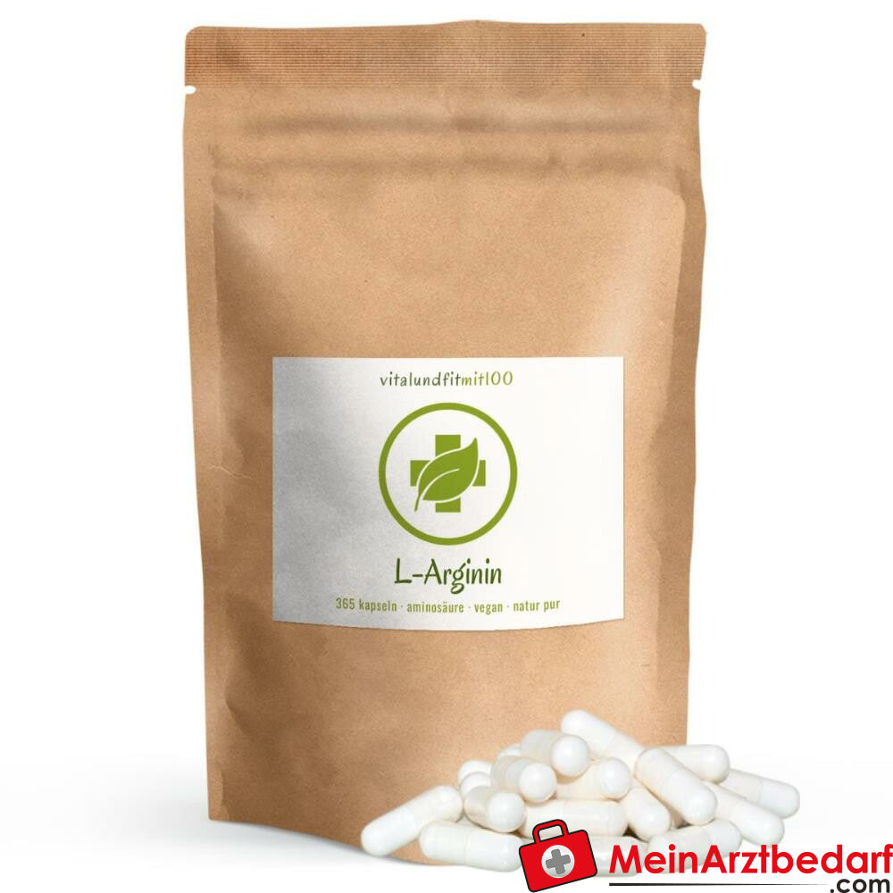 L-Arginin Base Kapseln 365 Stück á 610 mg.