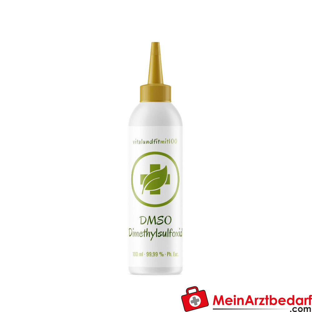 DMSO Dimethylsulfoxid 99,9 % (Ph. Eur.) in HDPE Tropferflasche 100 ml.