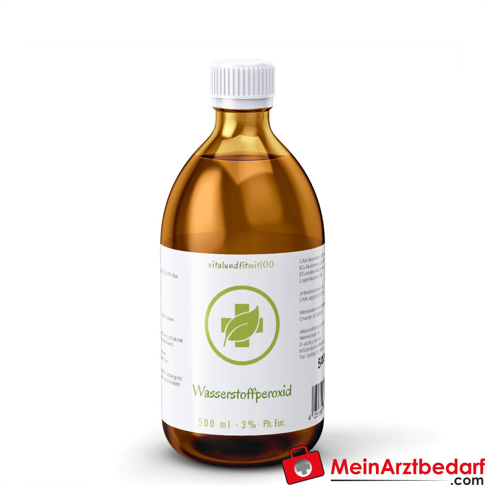 Wasserstoffperoxid H2O2 3% Ph. Eur. 500 ml.