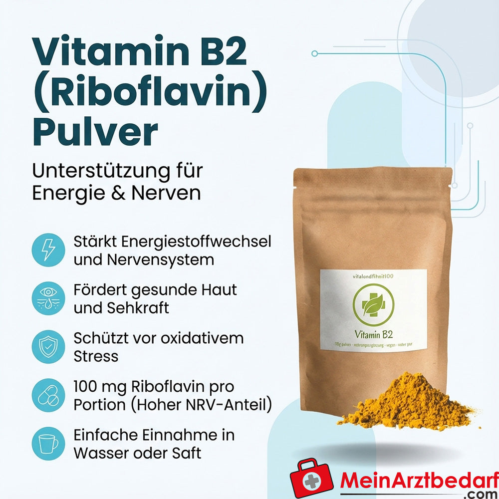 Riboflavin (vitamin B2) powder 100 mg serving