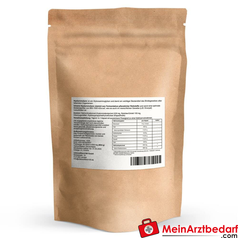 Hyaluronsäure Kapseln 600 mg|hochdosiert.