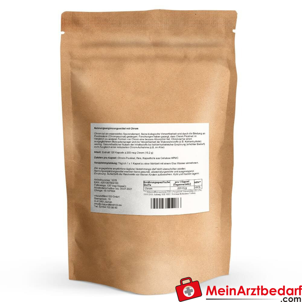 Chrom Picolinate Kapseln 200 mcg.