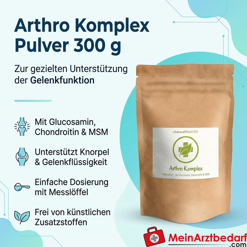 Arthro Komplex Pulver mit Glucosamin, Chondroitin und MSM 300 g