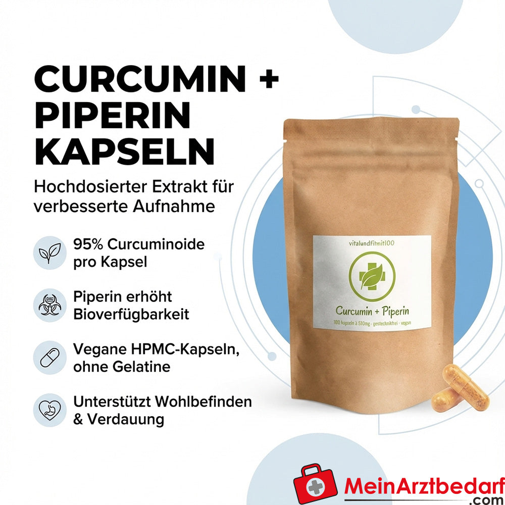 Estratto di curcuma 95% curcuminoidi + piperina 5 mg capsule 60 capsule