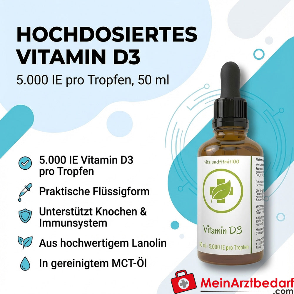 Vitamin D3 drops 5,000 IU per drop 50 ml