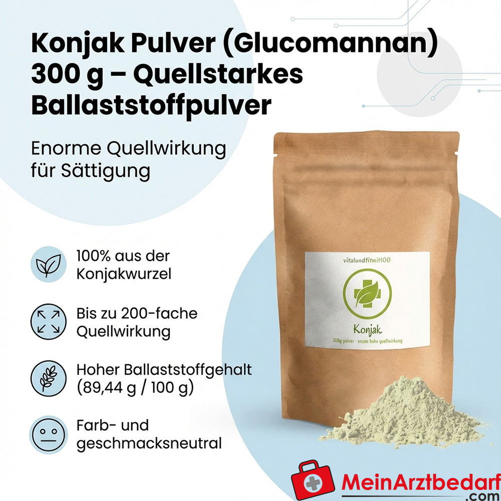 Konjakpulver (Glucomannan) 300 g