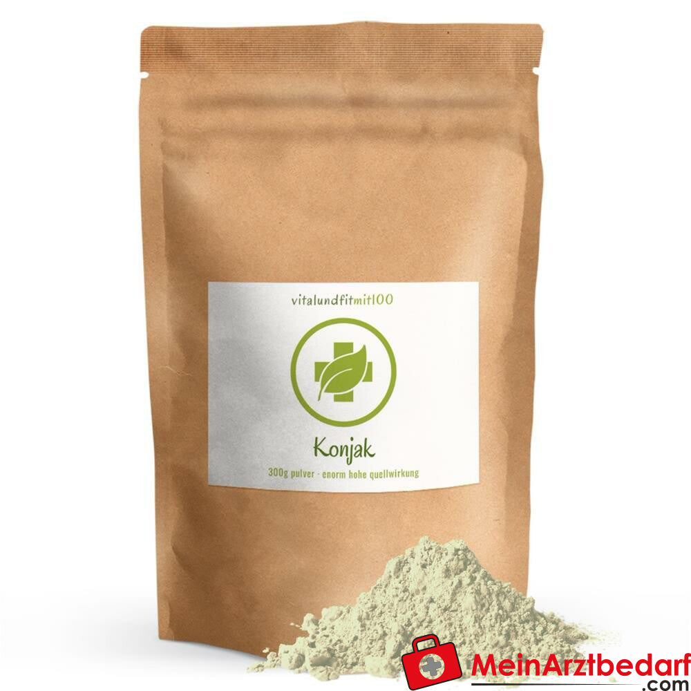 Konjak Pulver (Glucomannan) 300 g.