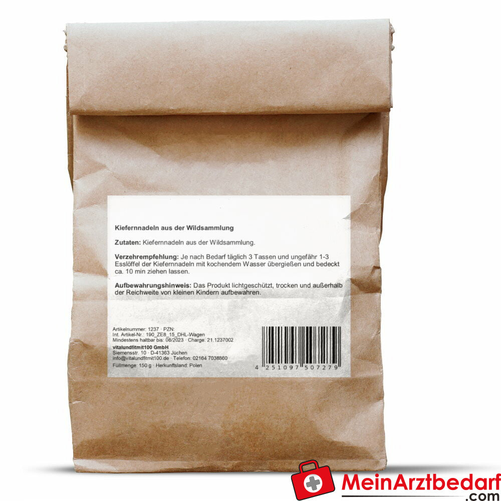 Kiefernnadeln aus Wildsammlung, ganz 150 g.