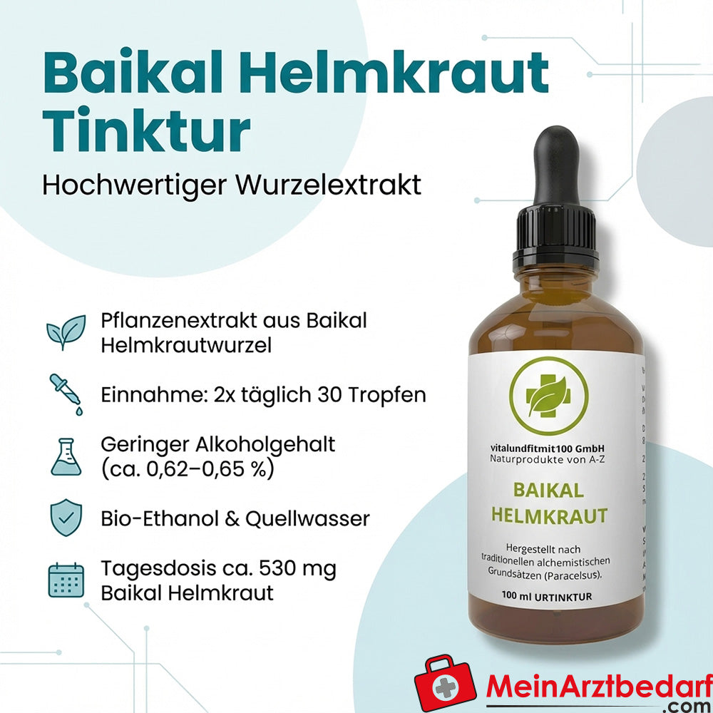 Teinture mère d'euphraise du Baïkal Extrait de racine 100 ml