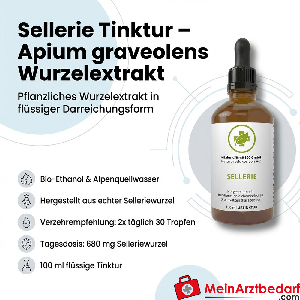 Celery tincture Apium graveolens root extract 100 ml