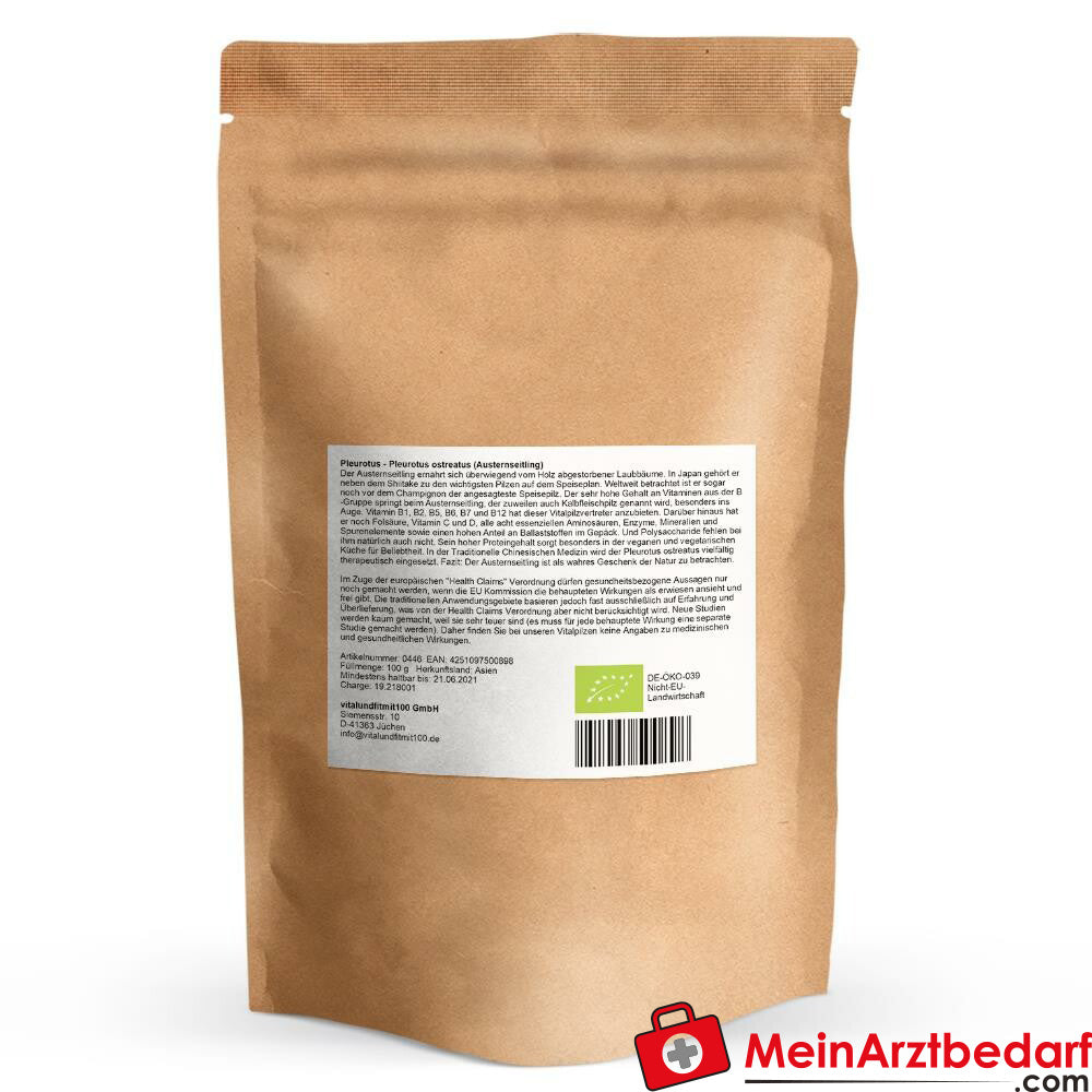 Bio Pleurotus Pulver 100 g.