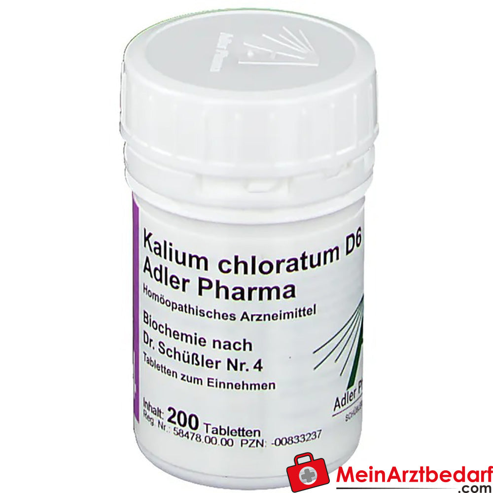Adler Pharma Kalium chloratum D6 Biochemie nach Dr. Schüßler Nr. 4.