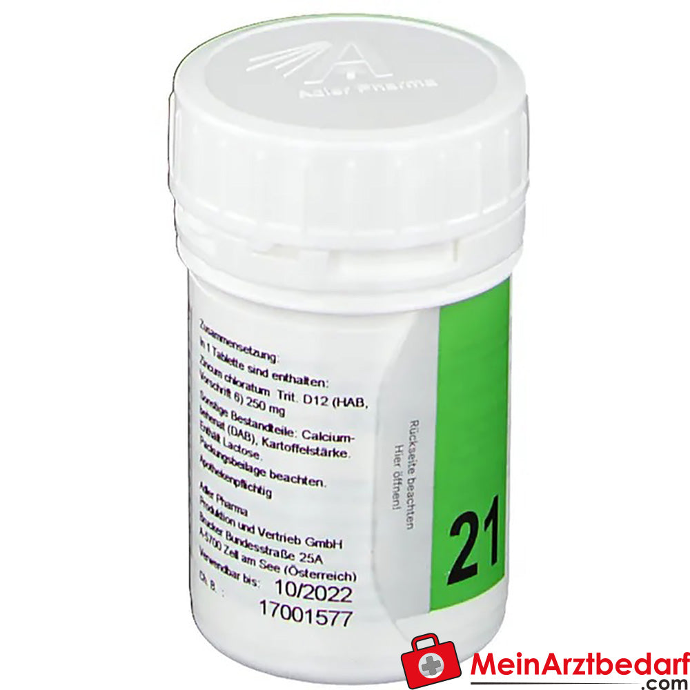 Adler Pharma Zincum chloratum D12 Biochemie nach Dr. Schüßler Nr. 21.