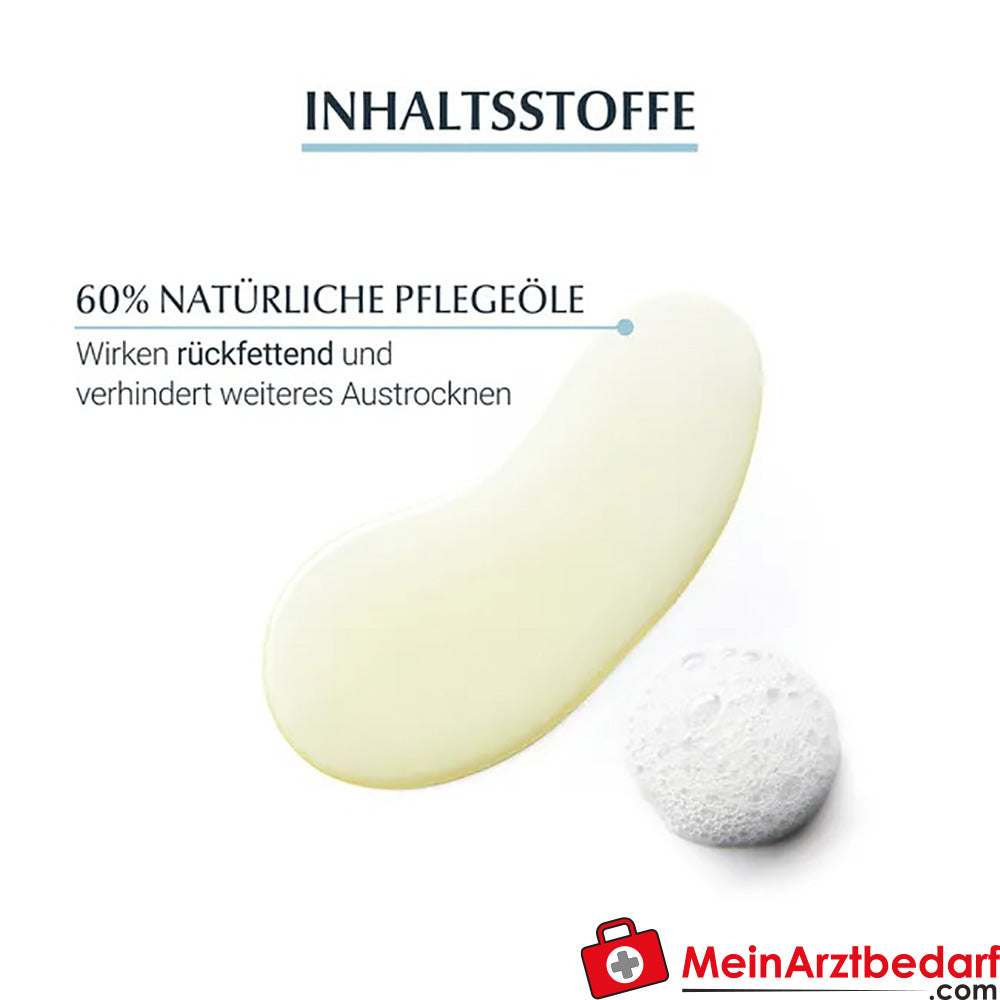 Eucerin® AtopiControl Dusch-und Badeöl – reinigt extra rückfettend und beruhigt atopische Haut & zur Linderung von Juckreiz bei Neurodermitis, 400ml.