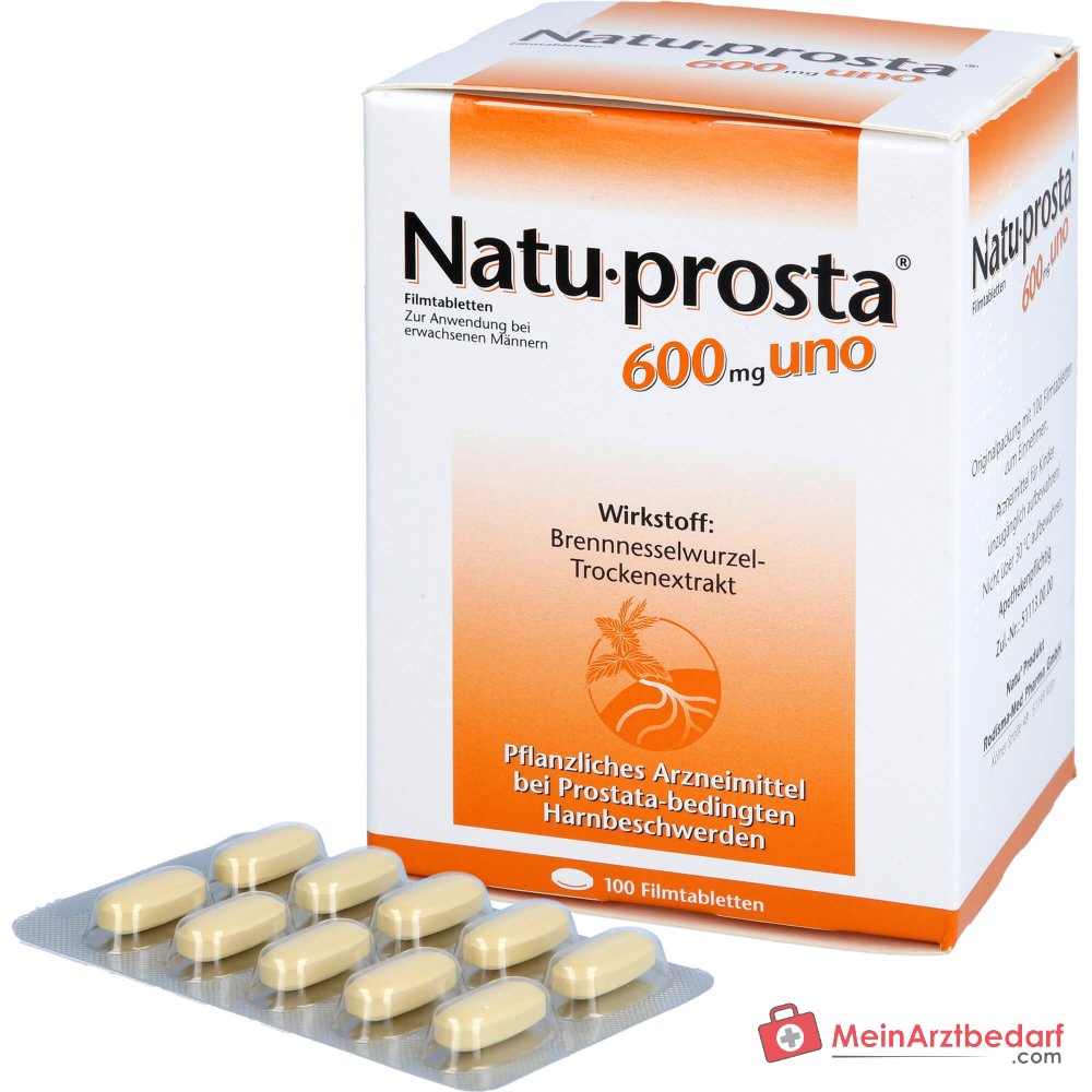Rodisma-Med Natuprosta 600 mg uno Brennnesselwurzel-Trockenextrakt Filmtabletten, 100 St.