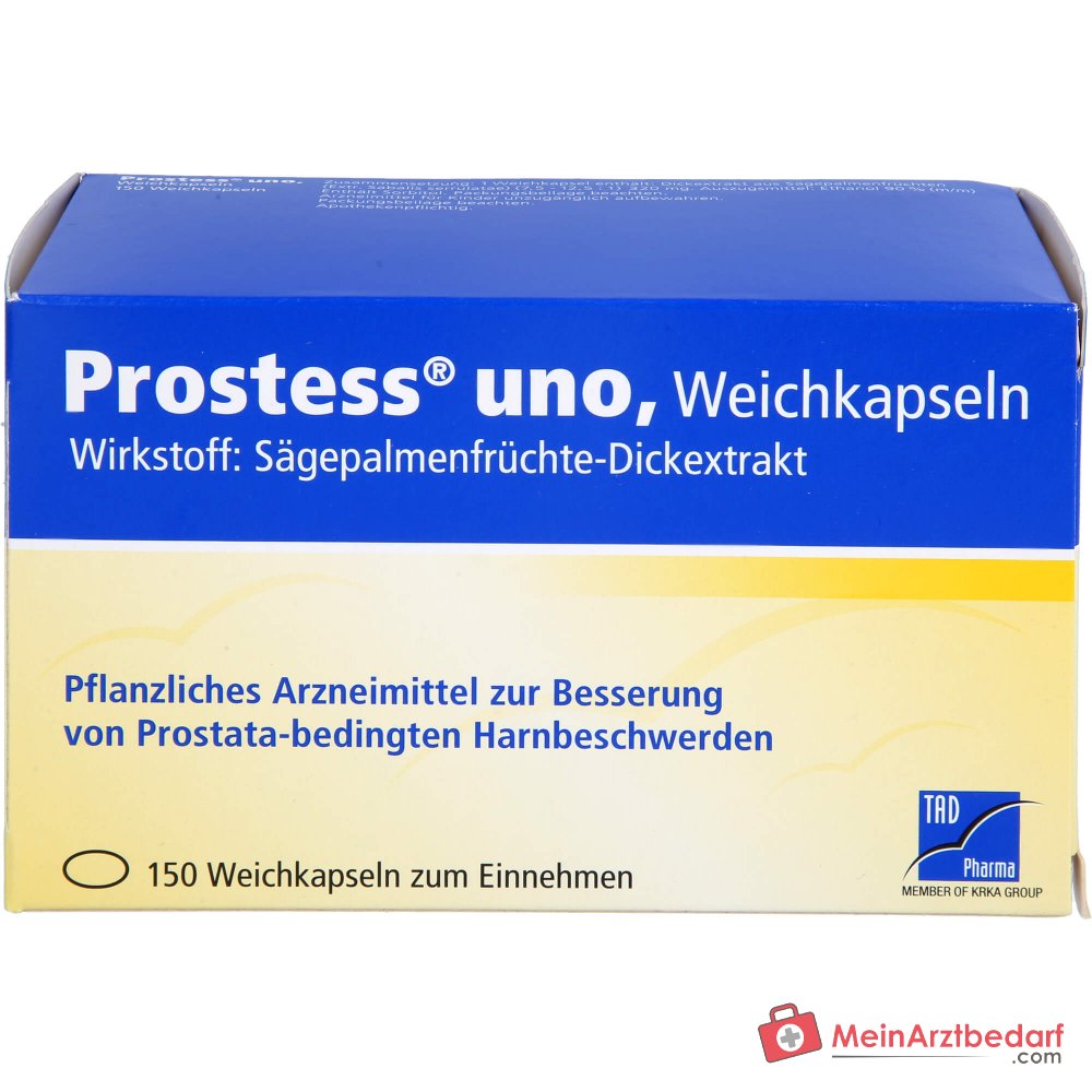 TAD Pharma Prostess uno Sägepalmenfrüchte-Dickextrakt Weichkapseln, 100 St.