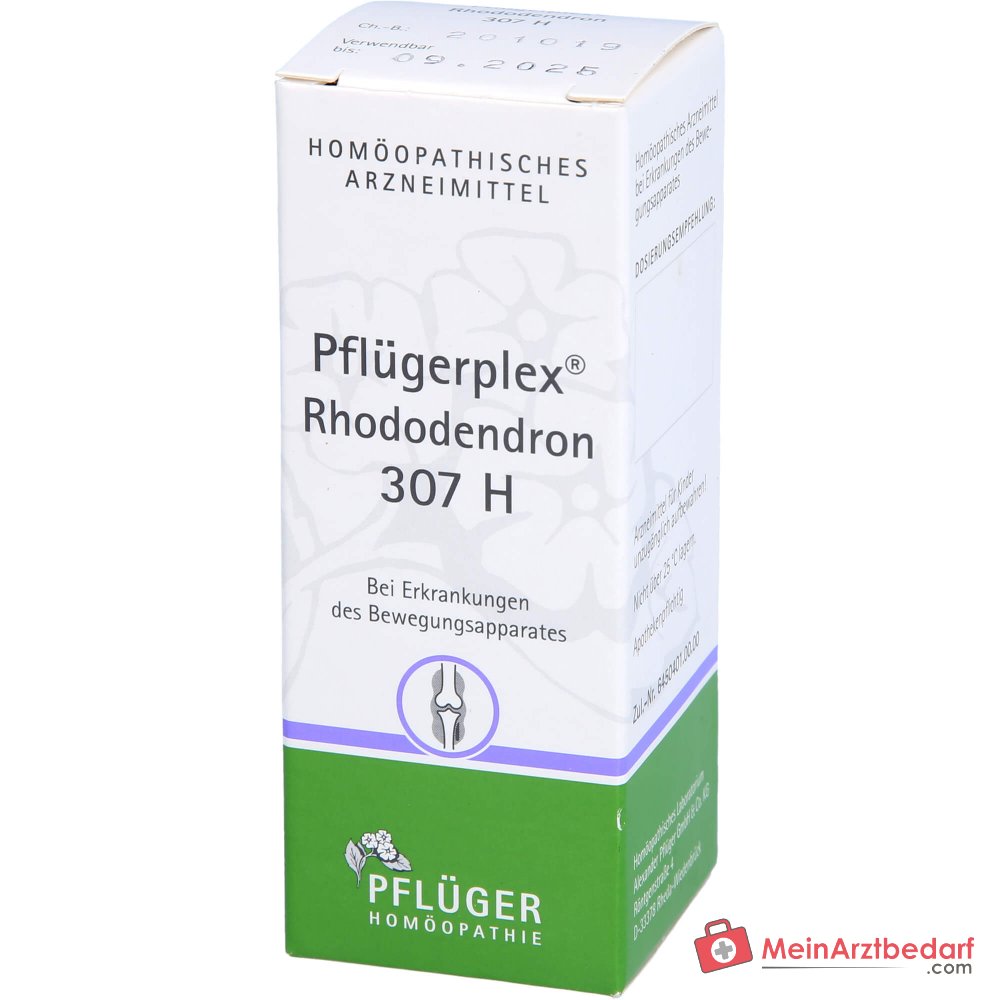 Pflüger Pflügerplex Rhododendron 307 H Acidum silicicum / Bryonia / Chelidonium majus / Filipendula ulmaria / Guajacum / Rhododendron / Thuja occidentalis Comprimés, 100 pcs.
