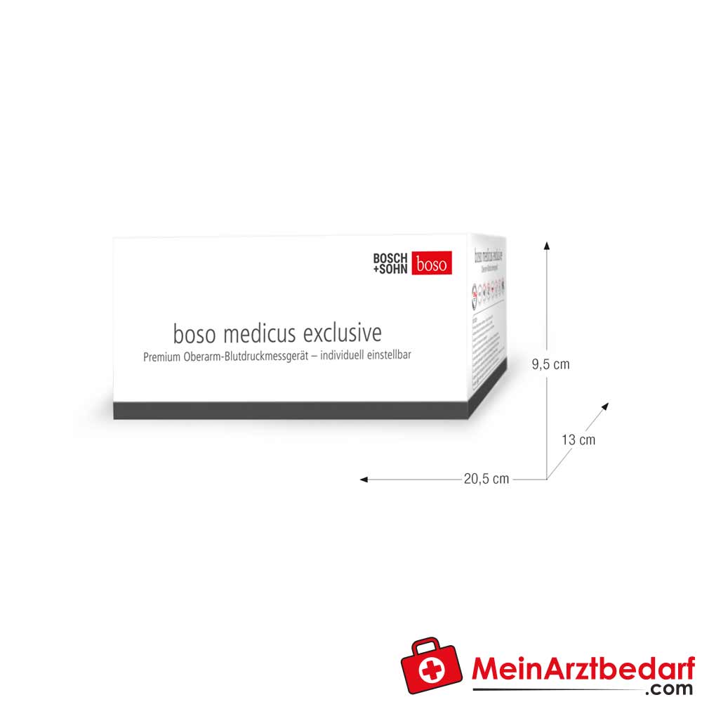 Boso medicus exclusive Blutdruckmessgerät mit zuschaltbarer Sprachausgabe.