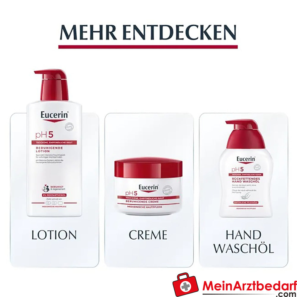Eucerin® pH5 Handcreme – pflegt empfindliche, trockene und strapazierte Haut, 75ml.