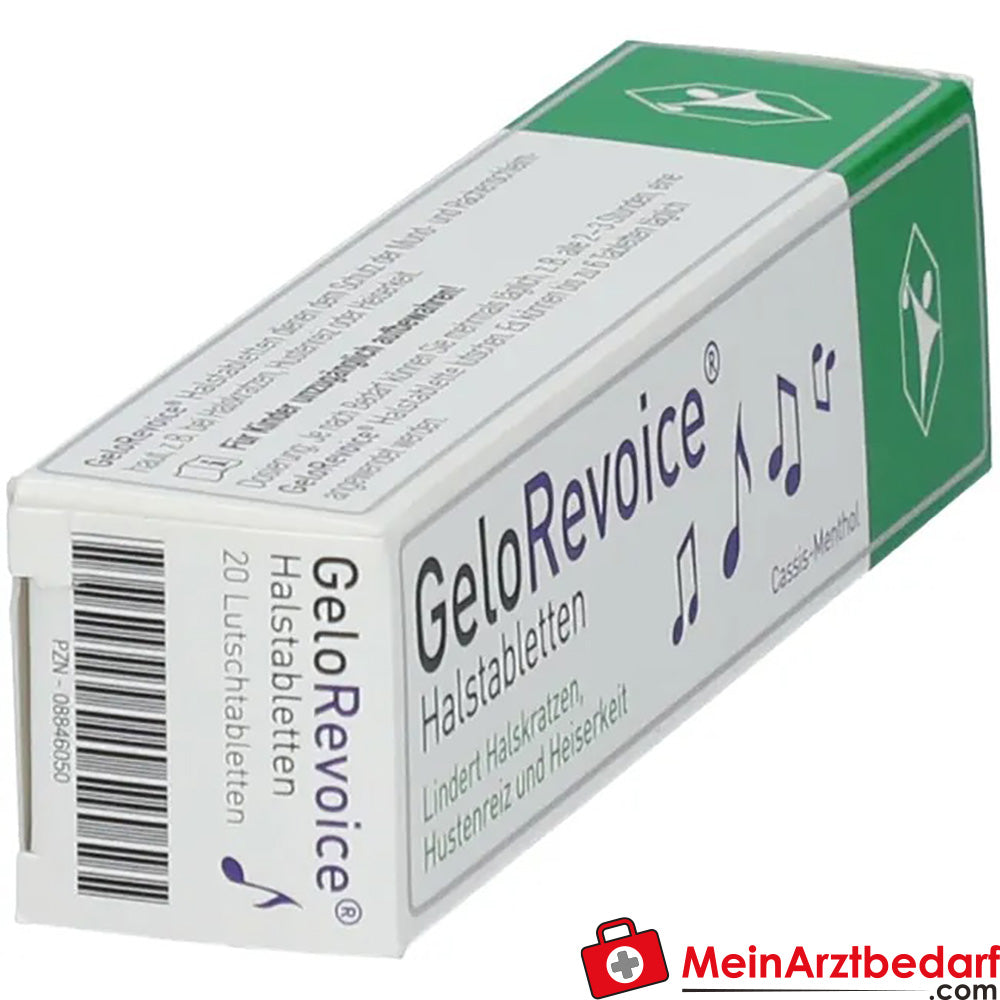 GeloRevoice Halstabletten Cassis-Menthol bei Heiserkeit & Stimmverlust, 20 St..